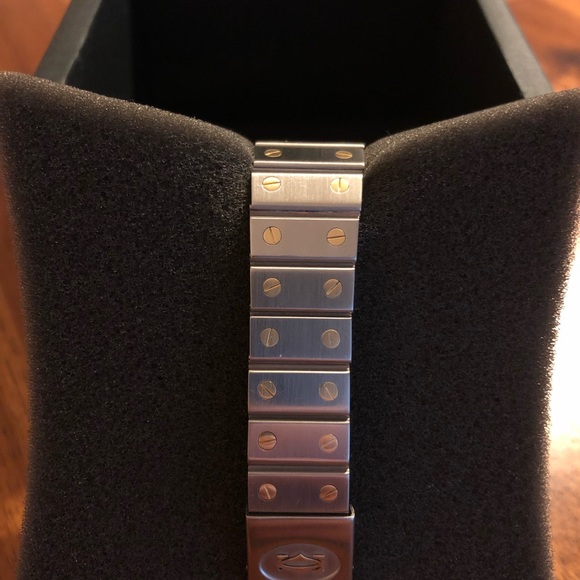 SOLD*Cartier Santos Two Tone 18k Gold Watch - Picture 5 of 6